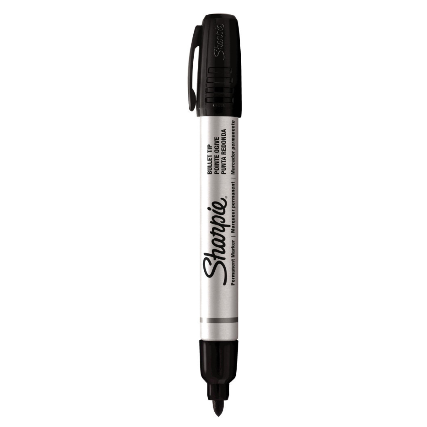 Sharpie Permanent Marker Metal Barrel Bullet Tip Black