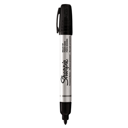 Sharpie Permanent Marker Metal Barrel Bullet Tip Black