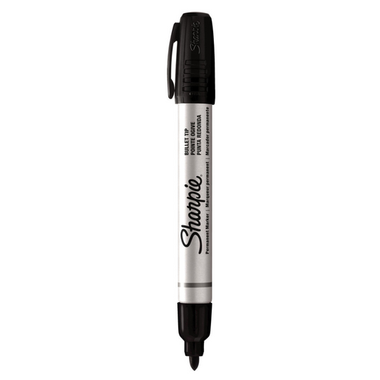 Sharpie Permanent Marker Metal Barrel Bullet Tip Black