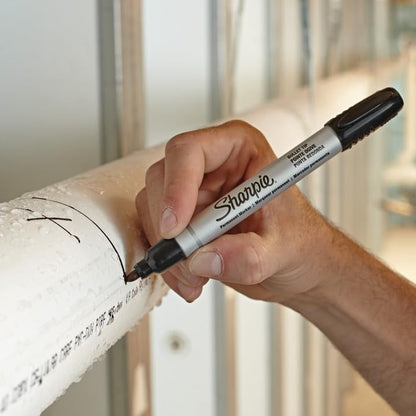 Sharpie Permanent Marker Metal Barrel Bullet Tip Black