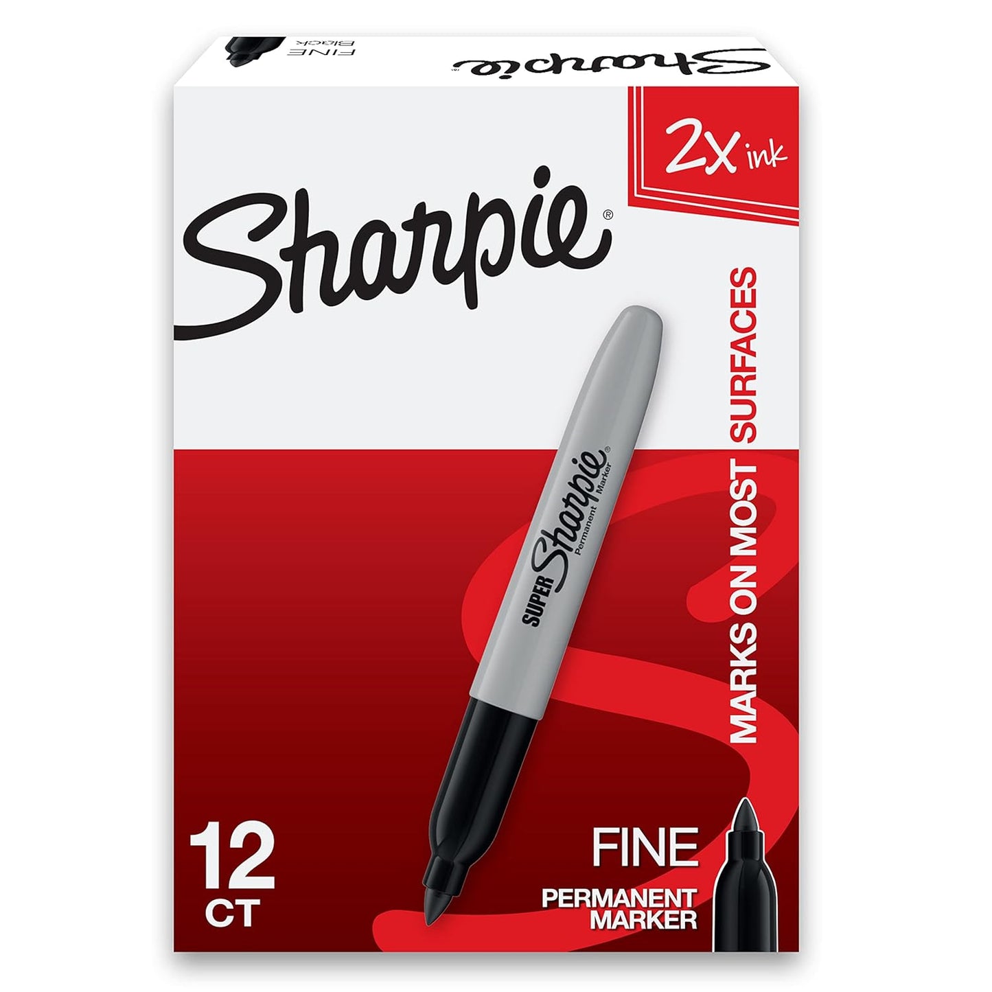 Sharpie Super Permanent Marker Fine Tip Black