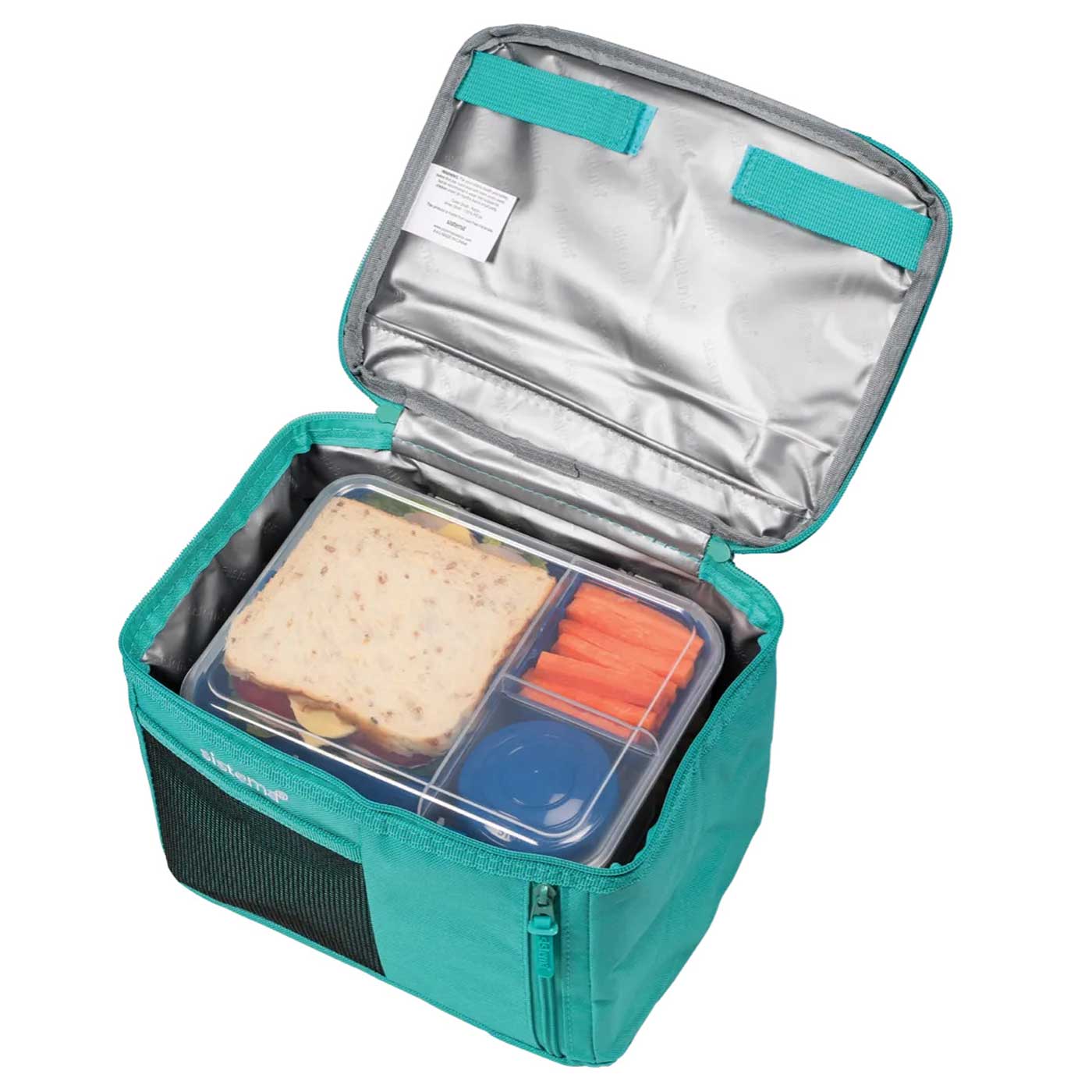 Sistema-Mega-Fold-Up-Insulated-Lunch-Bag-To-Go-Green