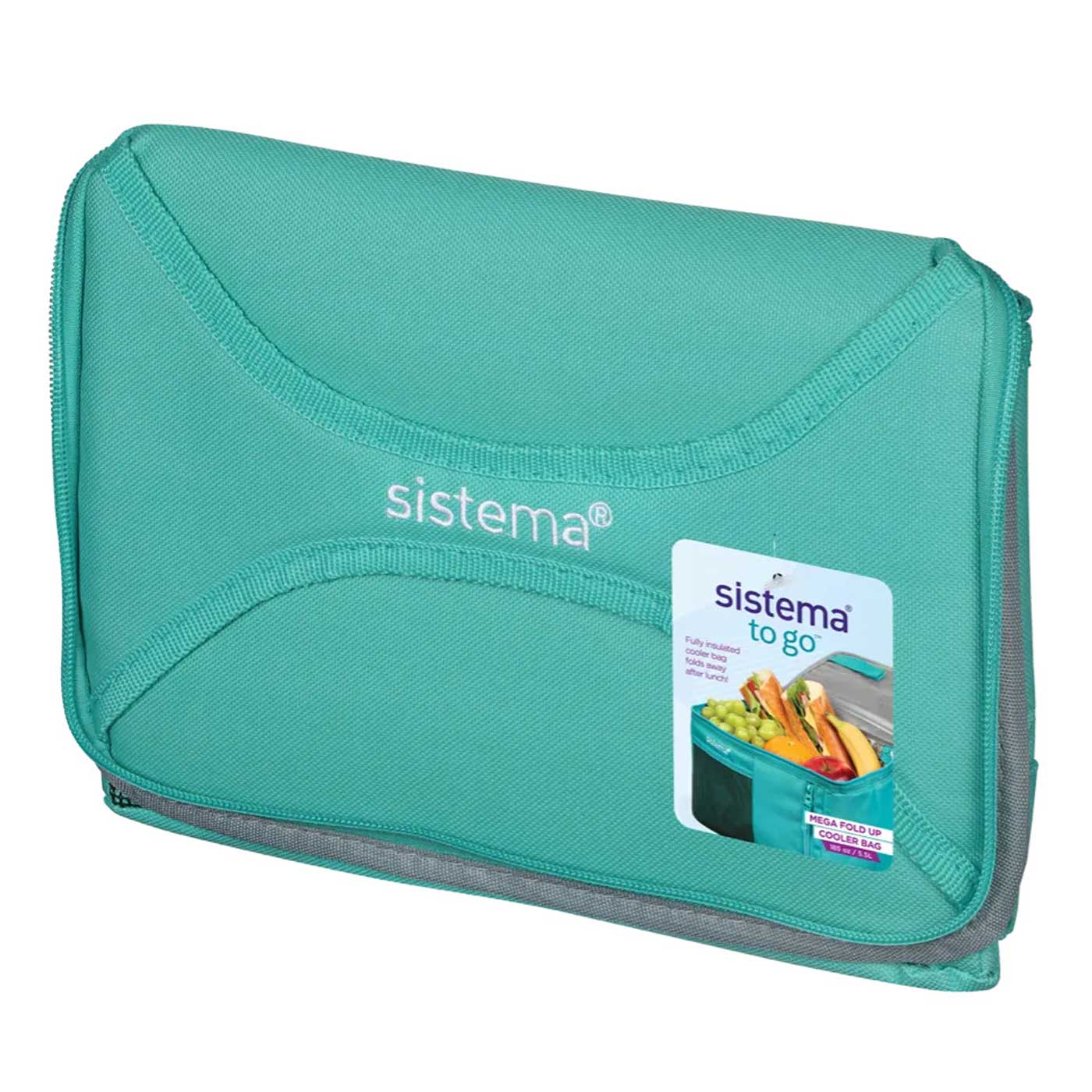 Sistema Mega Fold Up Insulated Lunch Bag To Go Green