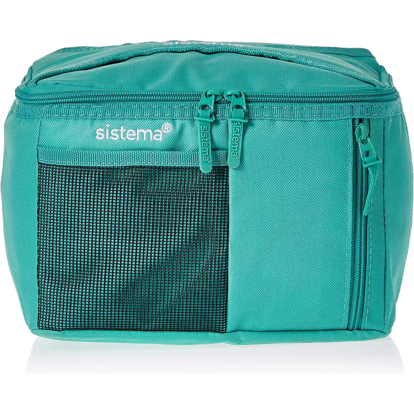 Sistema-Mega-Fold-Up-Insulated-Lunch-Bag-To-Go-Green