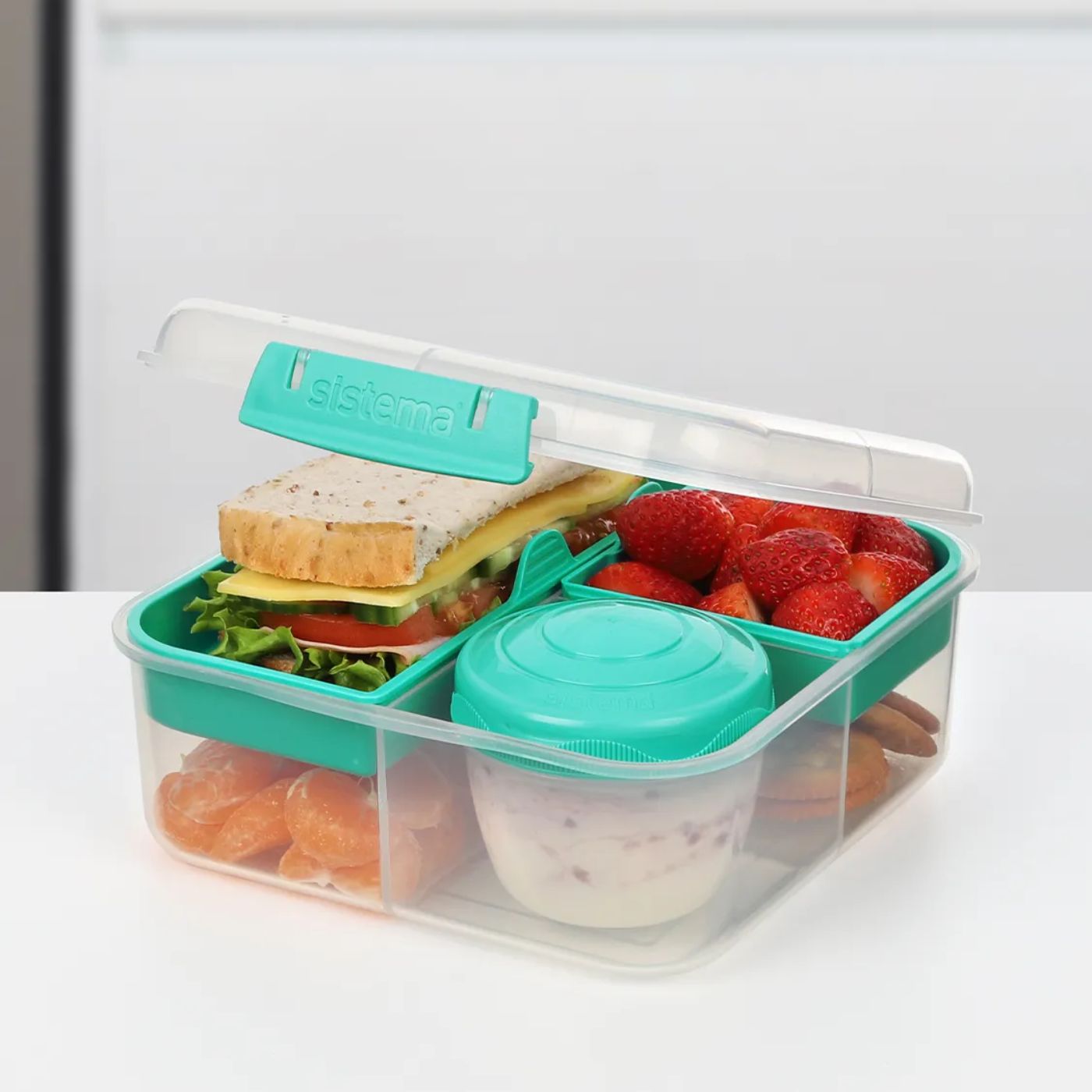 Sistema Lunch Box Bento Cube To Go OBPP 1.25L Minty Teal
