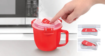 Sistema Lunch Box Klip It 1.25L Rectangular Microwave Red