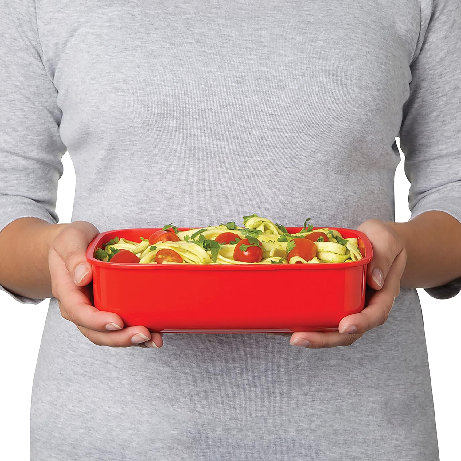 Sistema Lunch Box Klip It 1.25L Rectangular Microwave Red