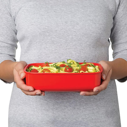 Sistema Lunch Box Klip It 1.25L Rectangular Microwave Red
