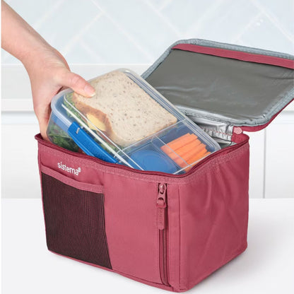 Sistema Mega Fold Up Insulated Lunch Bag To Go Astro Dust