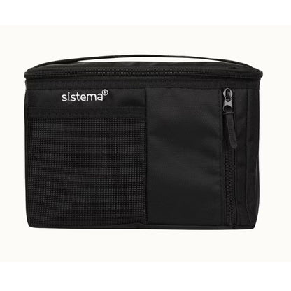 Sistema Mega Fold Up Insulated Lunch Bag To Go Black