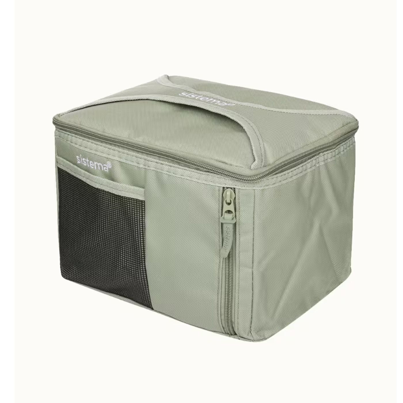 Sistema Mega Fold Up Insulated Lunch Bag To Go Sage Green