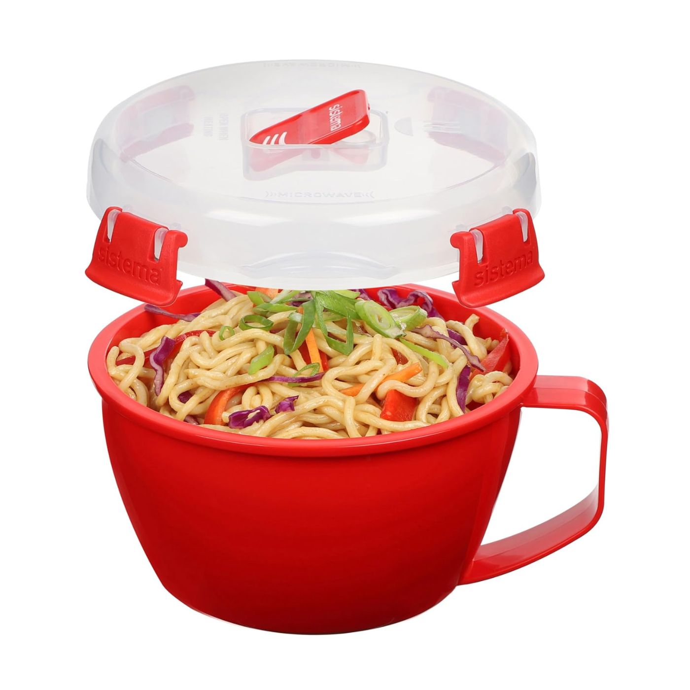 Sistema Noodle Bowl Microwave 940ml Red