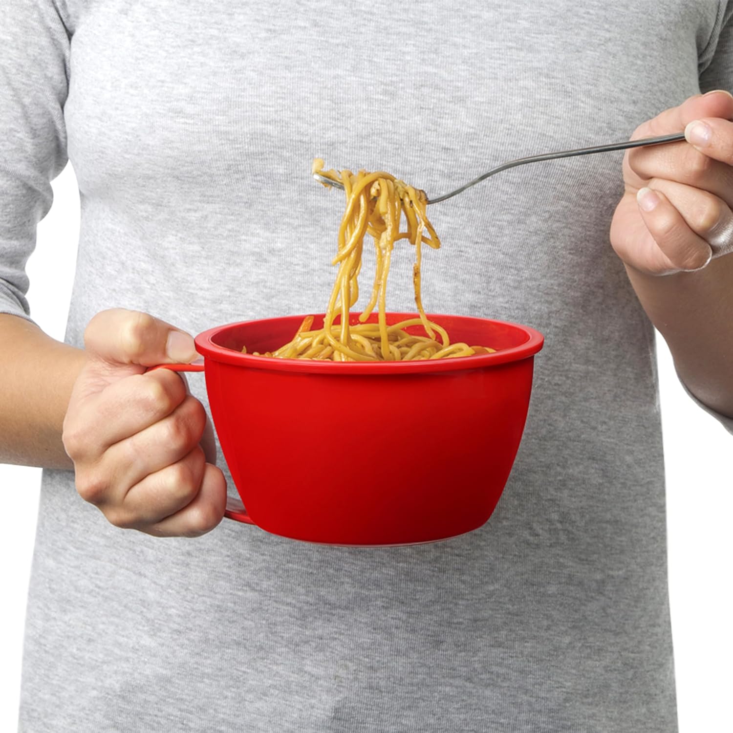 Sistema Noodle Bowl Microwave 940ml Red