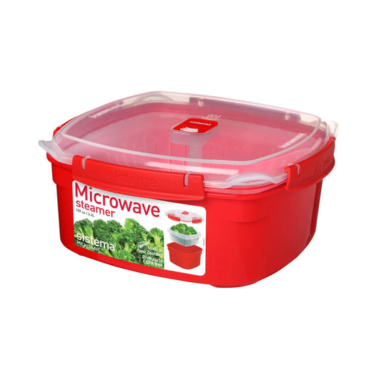 Sistema Steamer Microwave Large 3.2L Red