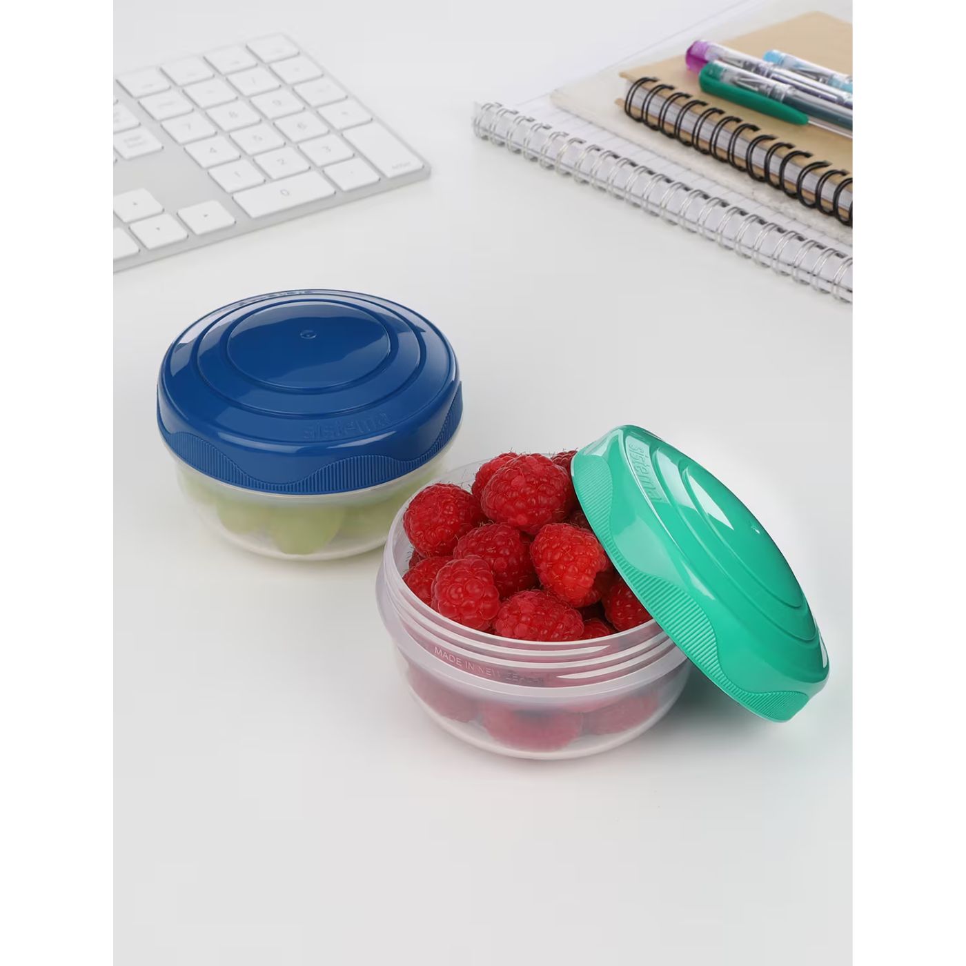 Sistema® 210ml PortionPod™ TO GO™ 2 Pack – Portable Snack & Yogurt Containers