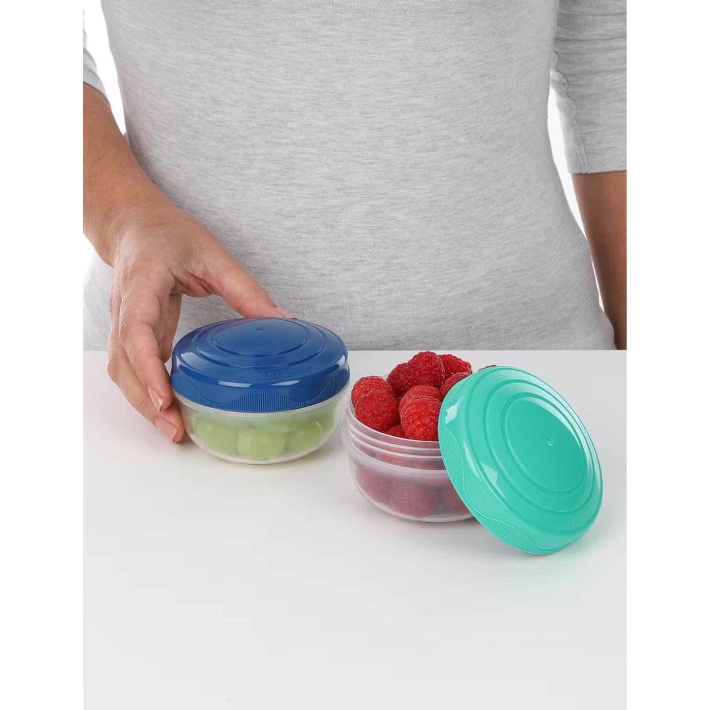 Sistema® 210ml PortionPod™ TO GO™ 2 Pack – Portable Snack & Yogurt Containers