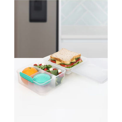 Sistema® 2L Lunch Cube Max TO GO™ with Yogurt Pot – Multi-Compartment Lunch Box