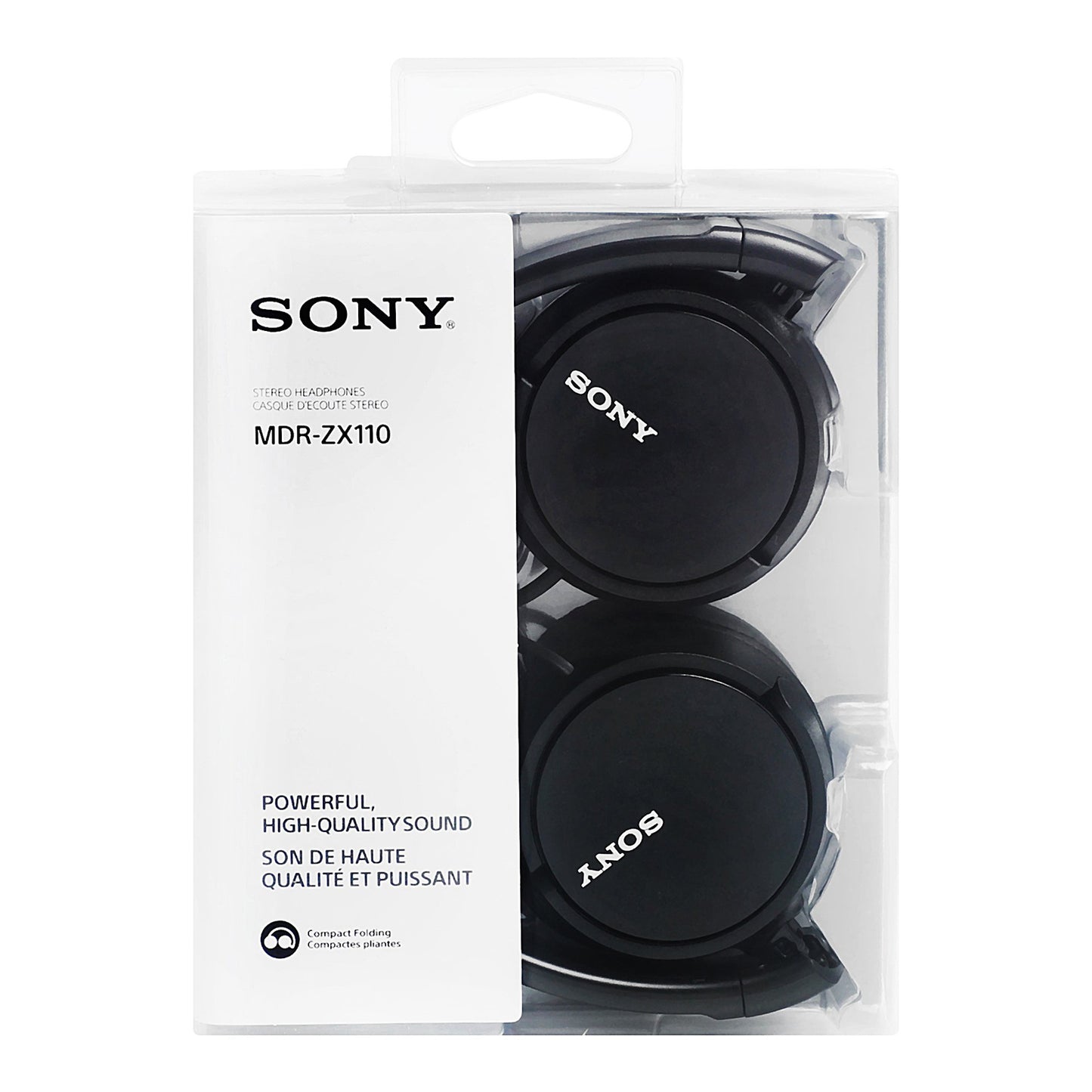Sony ZX110-MDR Wired On-Ear Headphones – Black