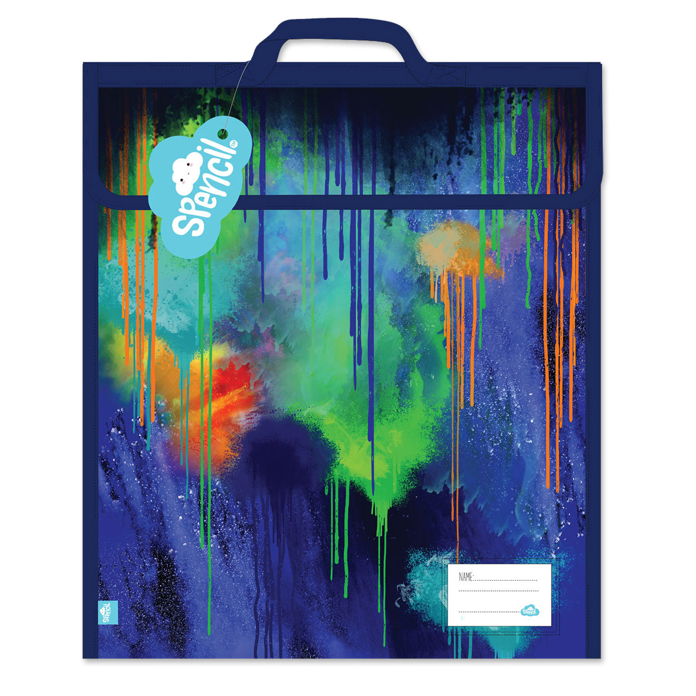 Spencil Homework & Book Bag Colour Drip 37 x 45cm – School Depot NZ