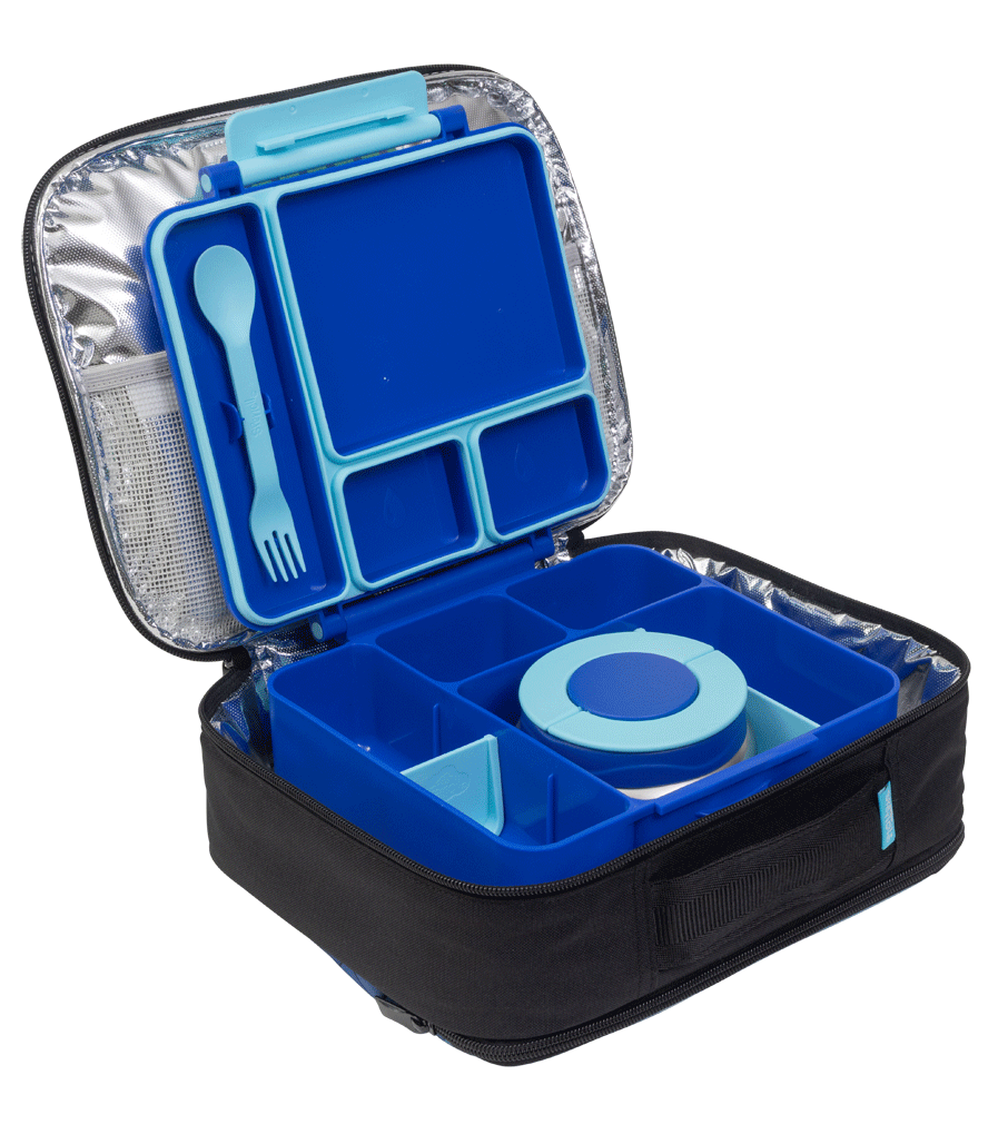 Spencil All-In Lunch Box Azure Sky large 2L leak-proof bento lunch box for kids with adjustable compartments