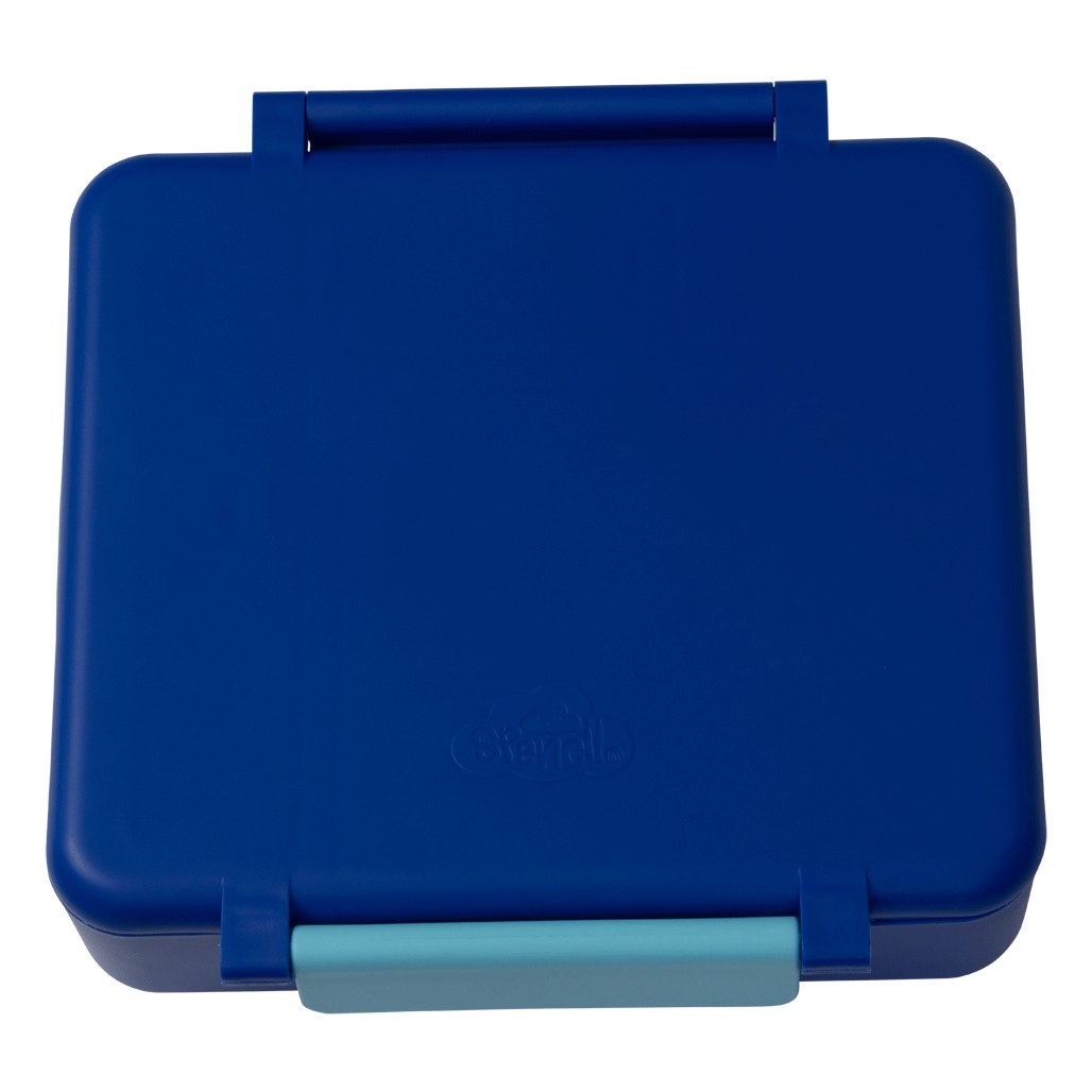 Spencil All-In Lunch Box Azure Sky large 2L leak-proof bento lunch box for kids with adjustable compartments