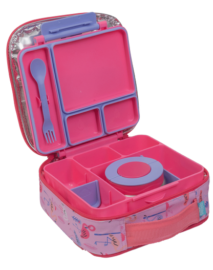 Spencil All-In Lunch Box Fuchsia  | 2L Leak-Proof Bento Lunch Box for Kids