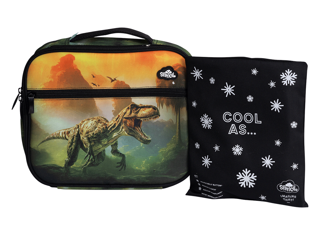 Spencil Big Cooler Lunch Bag + Chill Pack – Jurassic Kingdom