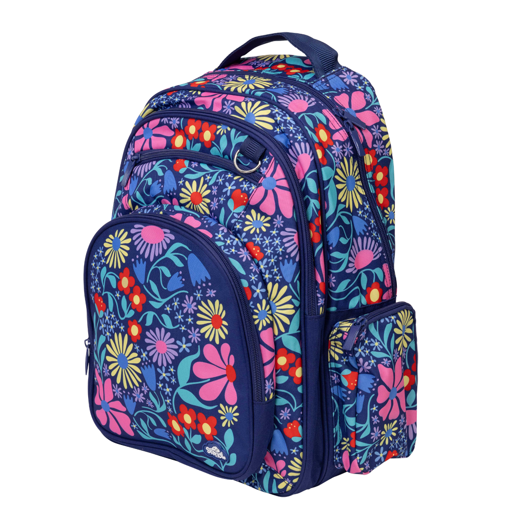 Spencil Big Kids Backpack – Flower Fun