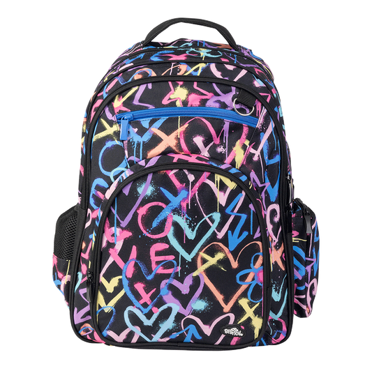 Spencil Big Kids Backpack – Hearts and Crosses
