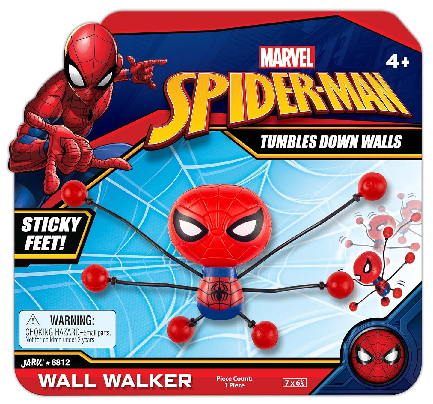 Spider-Man Stretchy Window-Crawler Toy – Sticky Wall Climber & Marvel Fidget Toy