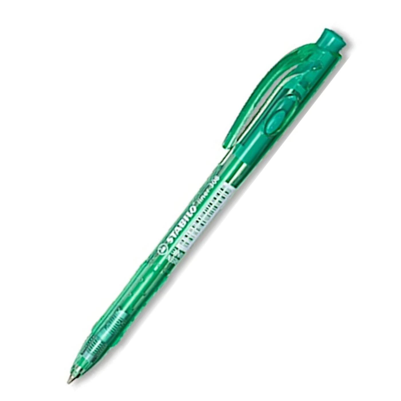 Stabilo Ballpoint Pen 308 Liner Retractable Medium Tip Green
