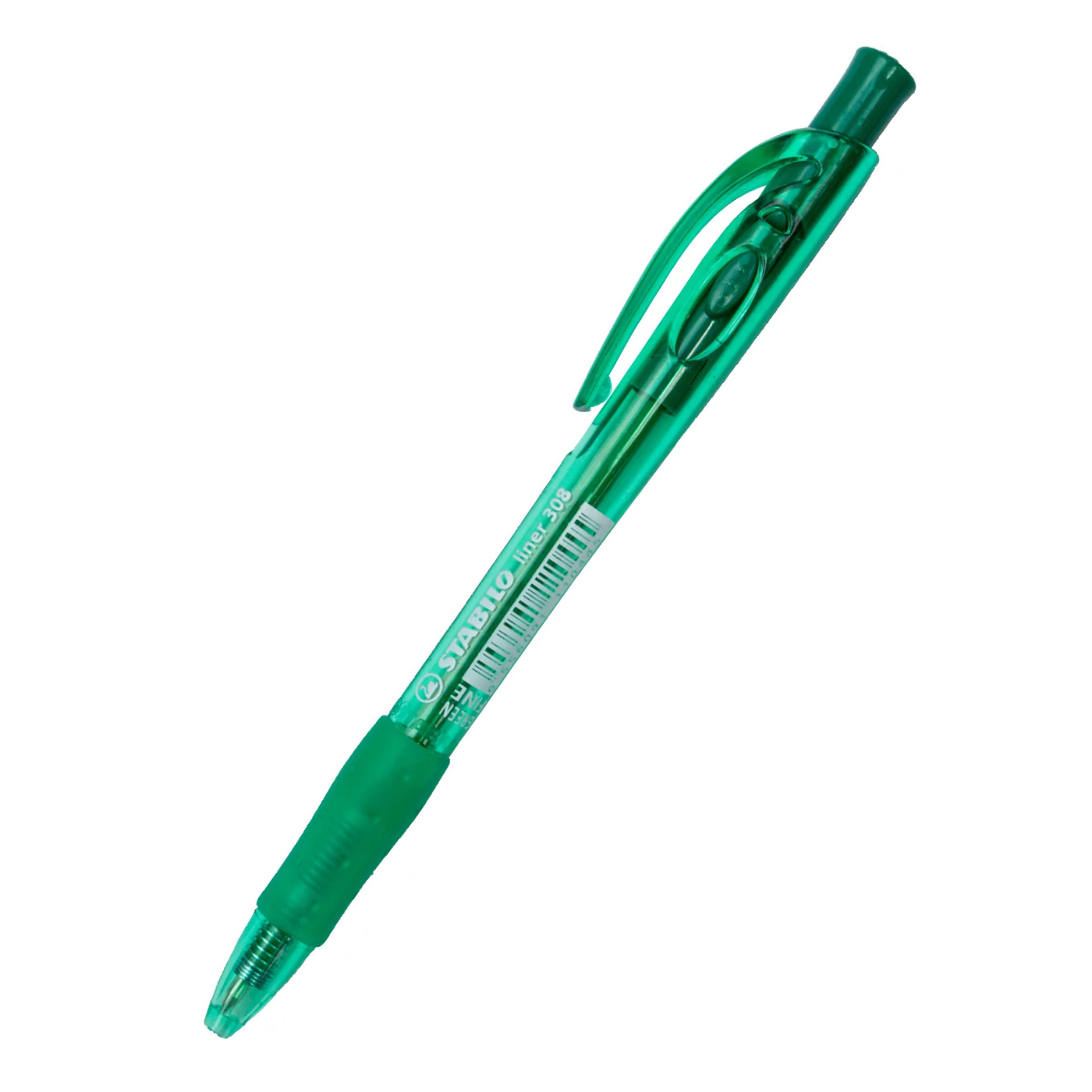 Stabilo Ballpoint Pen 308 Liner Retractable Medium Tip Green