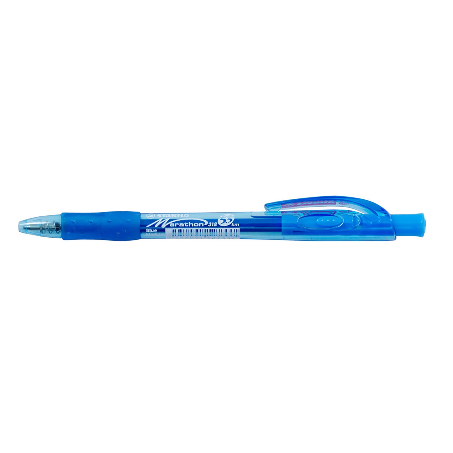 Stabilo Ballpoint Pen 318 Marathon Retractable Medium Tip Blue