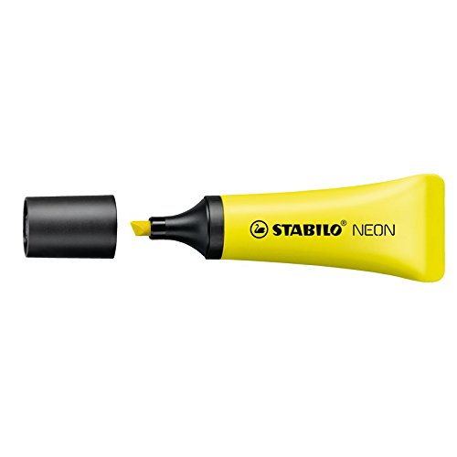 Stabilo Neon Highlighter Chisel Tip Yellow