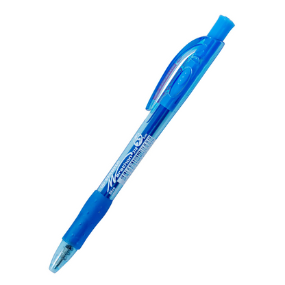 Stabilo Ballpoint Pen 318 Marathon Retractable Medium Tip Blue