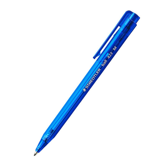 Staedtler Ballpoint Pen 423 M-3 Triangular Medium Tip Blue