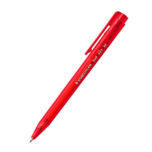 Staedtler Ballpoint Pen 423M Triangular Medium Tip Red