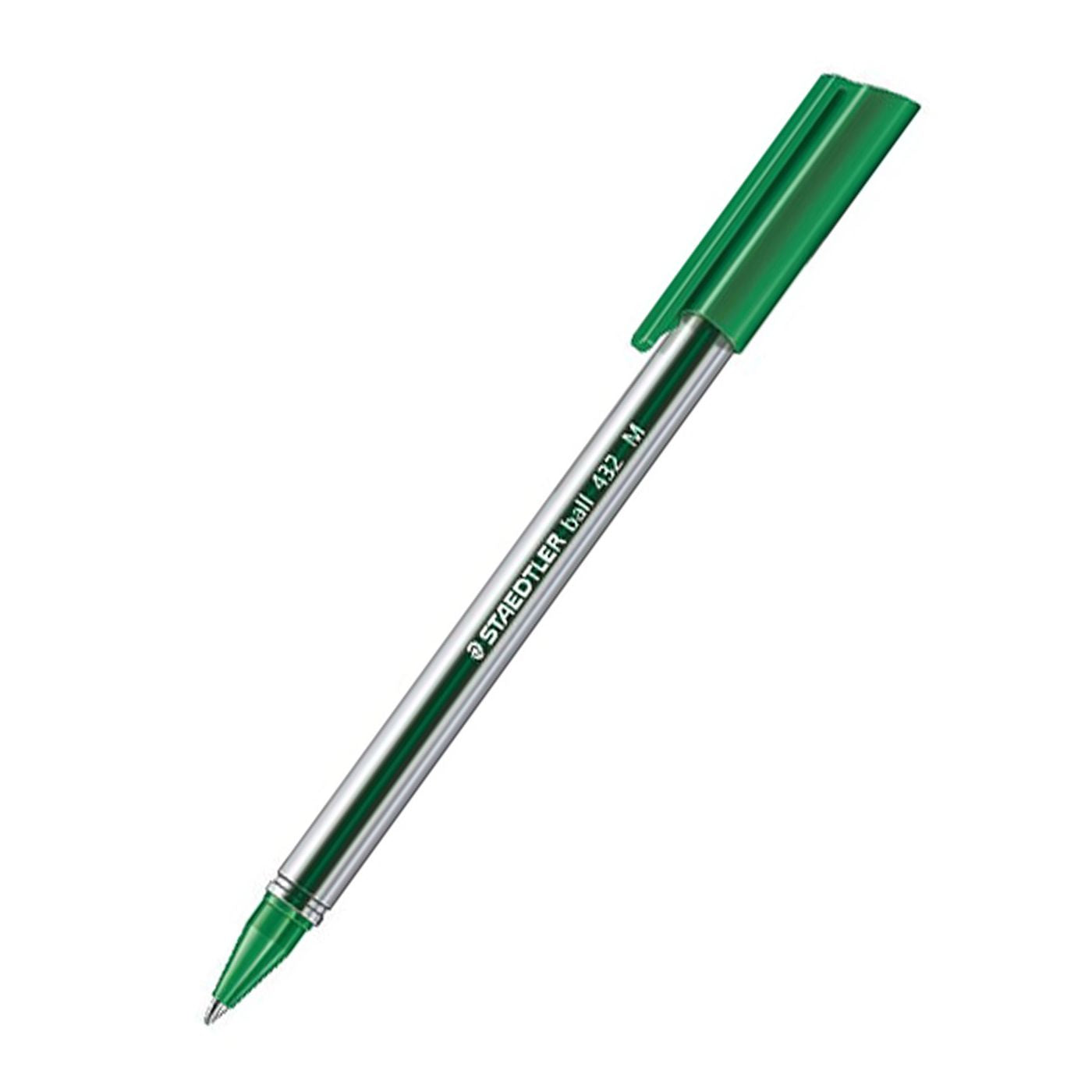 Staedtler Ballpoint Pen Triangular Medium Capped 432 M-5 Green