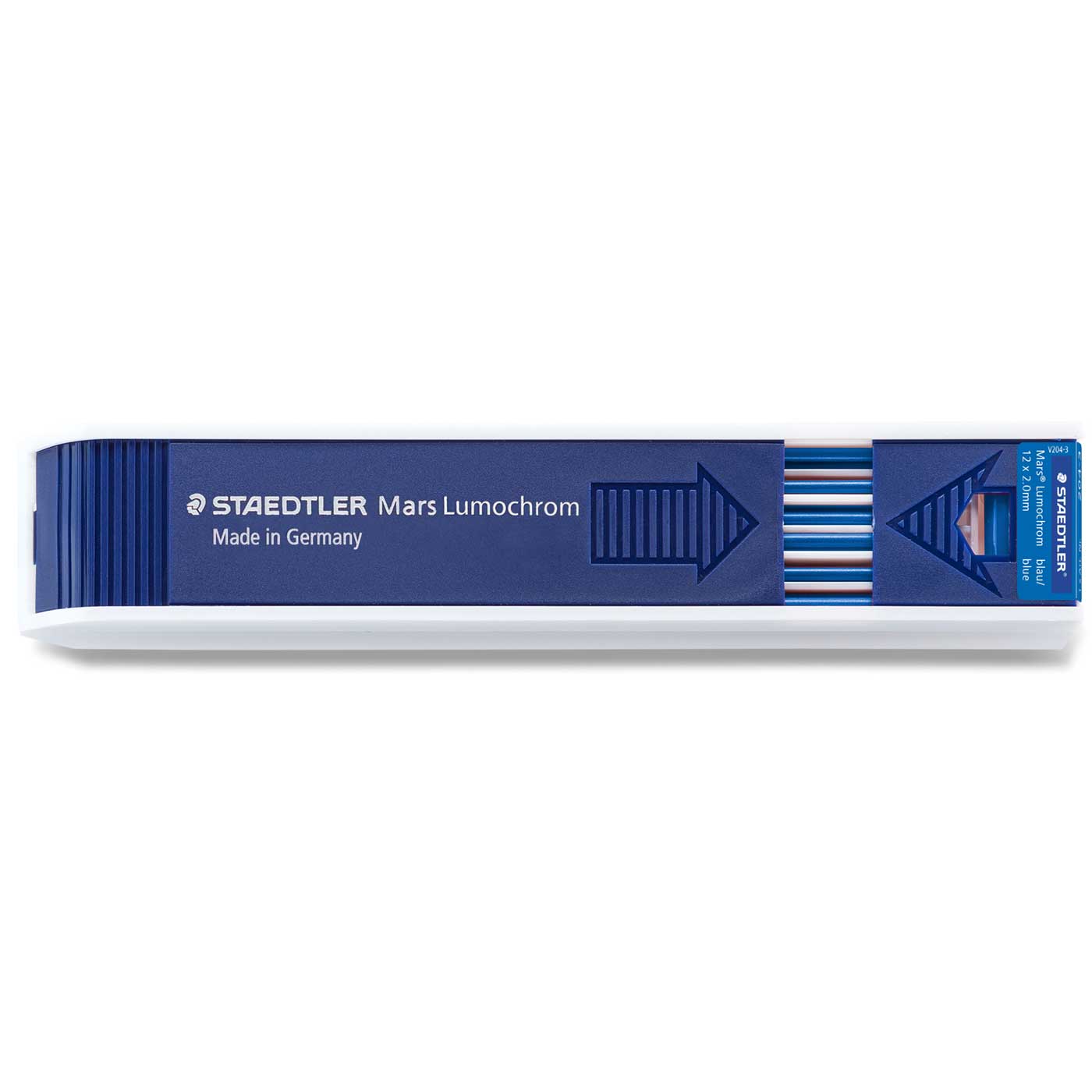 Staedtler Mars Drawing Leads 204-3 Lumochrom 2mm Tube of 12 Blue