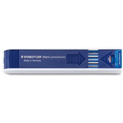 Staedtler Mars Drawing Leads 204-3 Lumochrom 2mm Tube of 12 Blue