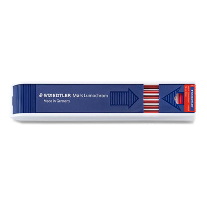 Staedtler Mars Drawing Leads 204-2 Lumochrom 2mm Tube of 12 Red