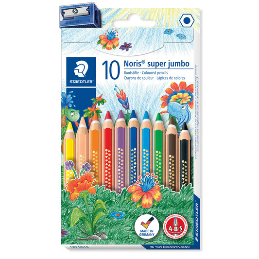 Staedtler Noris Super-Jumbo Coloured Pencils 129 Pack of 10