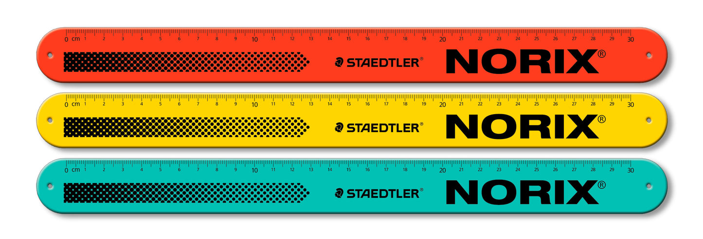 Staedtler 565 30 NORIX Snap Ruler 30cm Assorted Colours