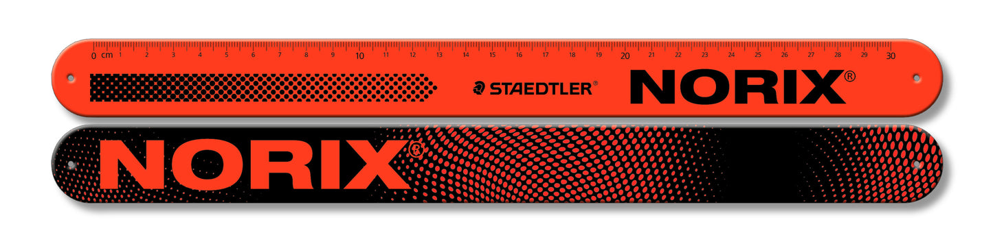 Staedtler 565 30 NORIX Snap Ruler 30cm Scarlet Red