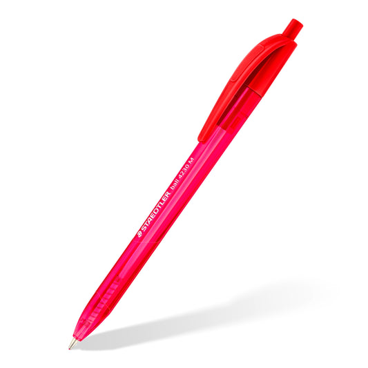 Staedtler Ballpoint Pen Triangular 4230 M-2 Retractable Medium Red