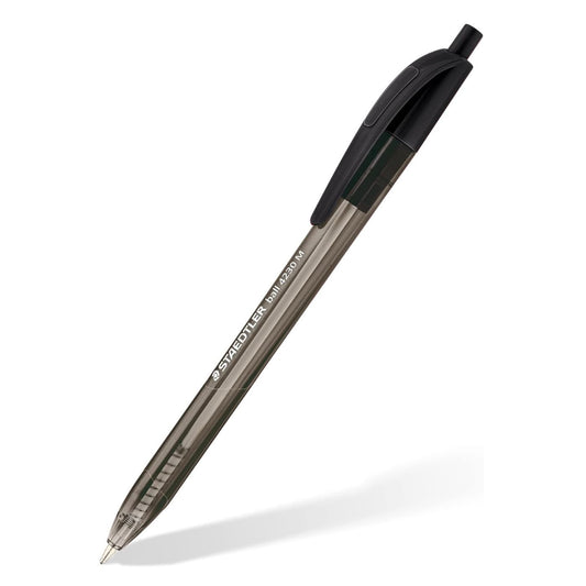 Staedtler Ballpoint Pen Triangular 4230 M-9 Retractable Medium Black