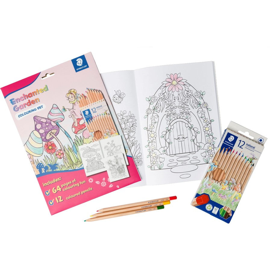 Staedtler Colouring Enchanted Garden Set