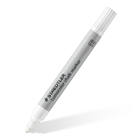 Staedtler Liquid Chalk Marker Pen Lumocolor® 344 Bullet Tip 2.4mm White