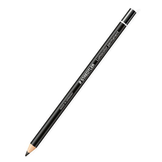 Staedtler Lumocolor® Permanent Chinagraph Glasochrom Pencil 108 20 Black