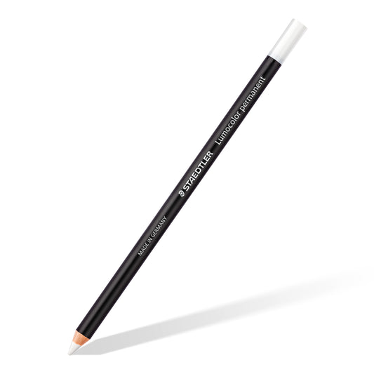Staedtler Lumocolor® Permanent Chinagraph Glasochrom Pencil 108 20 White